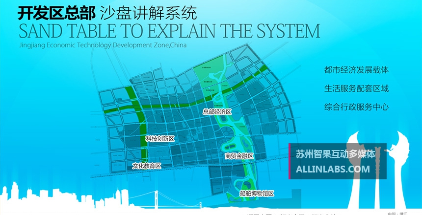 沙盘控制双屏联动控制屏UI设计